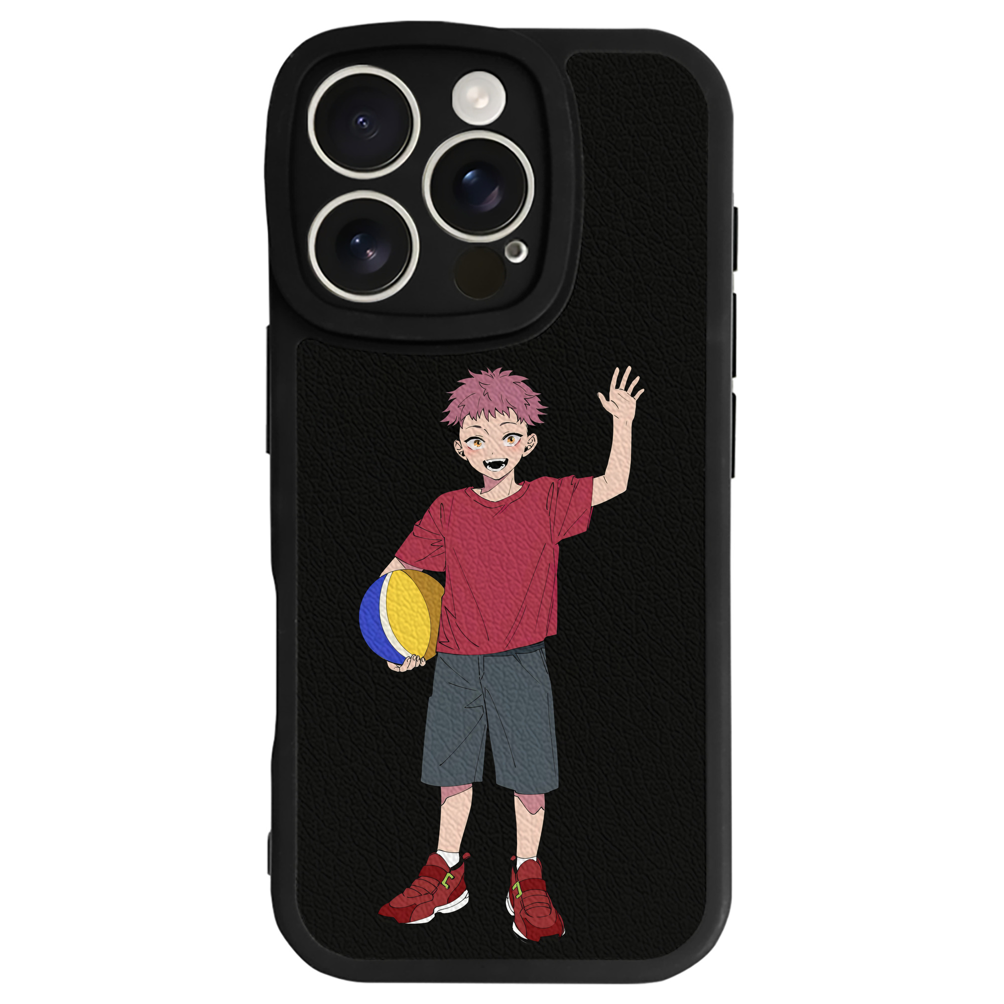 （画像用） 呪術廻戦 Jujutsu Kaisen 【iPhone 16シリーズ対応】シリコンスマホケース（レザー調） 材質：シリコン